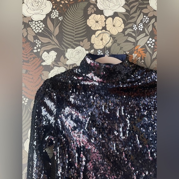 NWOT L'Academie Merla Top in navy size XS - Picture 5 of 7